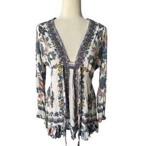 Free People Violet Hill Printed Tunic